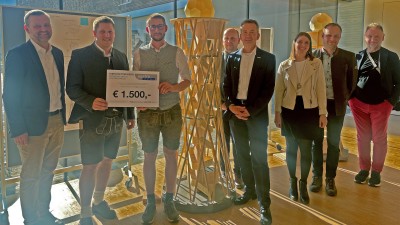 Siegerprojekt - mit Vertreterinnen und Vertretern von Austro Control